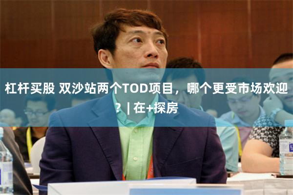 杠杆买股 双沙站两个TOD项目，哪个更受市场欢迎？| 在+探房